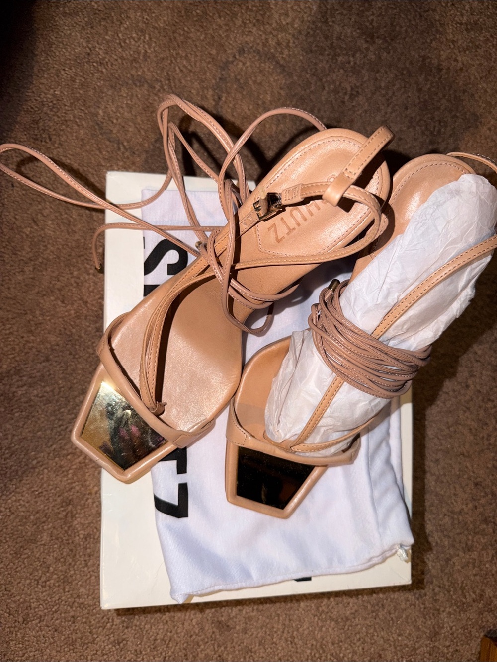 Honey Beige Strappy Women’s Sandals